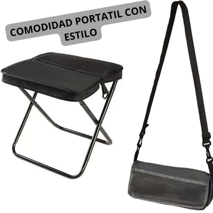 Taburete plegable portátil con bolsa de transporte
