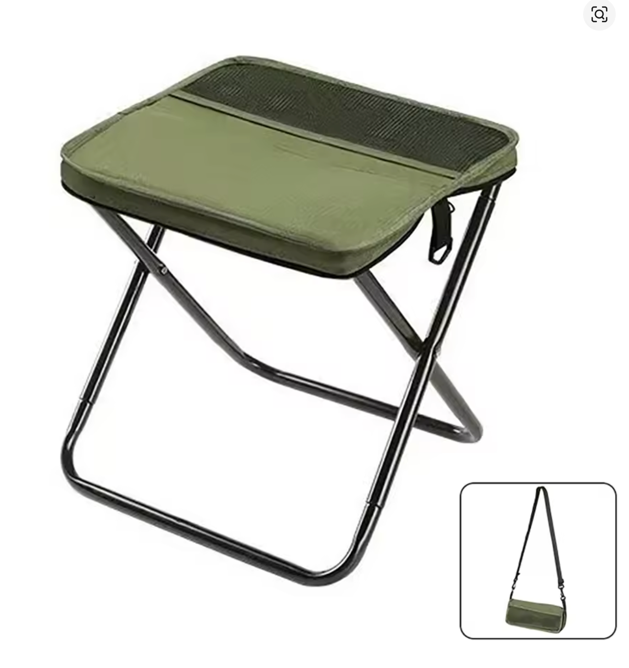 Taburete plegable portátil con bolsa de transporte